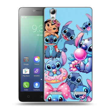 Силиконовый чехол на Lenovo A6010 с принтом Лило и Стич