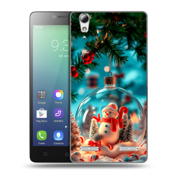 Силиконовый чехол на Lenovo A6010 с принтом Новый год Силиконовый чехол на Lenovo A6010 с принтом Новый год