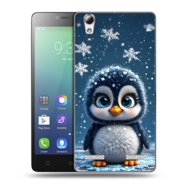 Силиконовый чехол на Lenovo A6010 с принтом Новый год Силиконовый чехол на Lenovo A6010 с принтом Новый год
