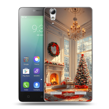 Силиконовый чехол на Lenovo A6010 с принтом Новый год Силиконовый чехол на Lenovo A6010 с принтом Новый год