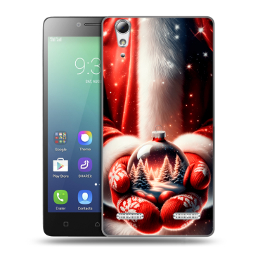Силиконовый чехол на Lenovo A6010 с принтом Новый год Силиконовый чехол на Lenovo A6010 с принтом Новый год