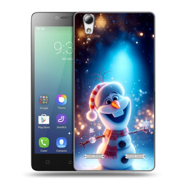 Силиконовый чехол на Lenovo A6010 с принтом Новый год Силиконовый чехол на Lenovo A6010 с принтом Новый год