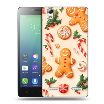 Силиконовый чехол на Lenovo A6010 с принтом Новый год Силиконовый чехол на Lenovo A6010 с принтом Новый год