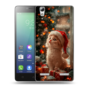 Силиконовый чехол на Lenovo A6010 с принтом Новый год Силиконовый чехол на Lenovo A6010 с принтом Новый год