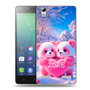 Силиконовый чехол на Lenovo A6010 с принтом Новый год Силиконовый чехол на Lenovo A6010 с принтом Новый год