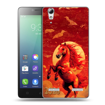 Силиконовый чехол на Lenovo A6010 с принтом Новый год Силиконовый чехол на Lenovo A6010 с принтом Новый год
