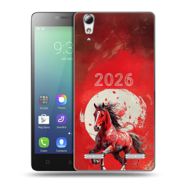 Силиконовый чехол на Lenovo A6010 с принтом Новый год Силиконовый чехол на Lenovo A6010 с принтом Новый год