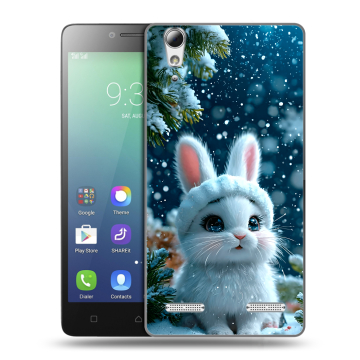 Силиконовый чехол на Lenovo A6010 с принтом Новый год Силиконовый чехол на Lenovo A6010 с принтом Новый год