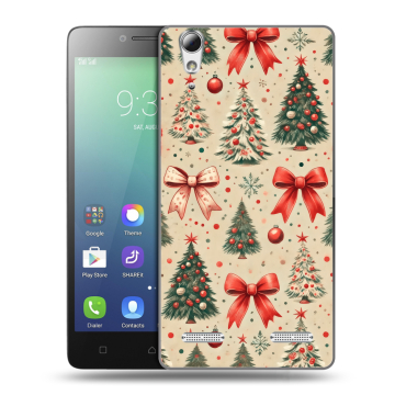 Силиконовый чехол на Lenovo A6010 с принтом Новый год Силиконовый чехол на Lenovo A6010 с принтом Новый год