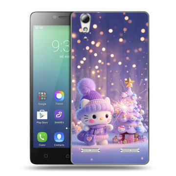 Силиконовый чехол на Lenovo A6010 с принтом Новый год Силиконовый чехол на Lenovo A6010 с принтом Новый год