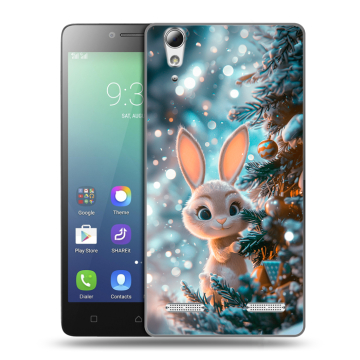 Силиконовый чехол на Lenovo A6010 с принтом Новый год Силиконовый чехол на Lenovo A6010 с принтом Новый год