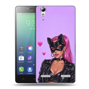 Силиконовый чехол на Lenovo A6010 с принтом женский Силиконовый чехол на Lenovo A6010 с принтом женский