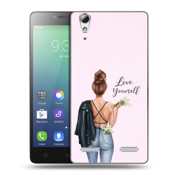 Силиконовый чехол на Lenovo A6010 с принтом женский Силиконовый чехол на Lenovo A6010 с принтом женский