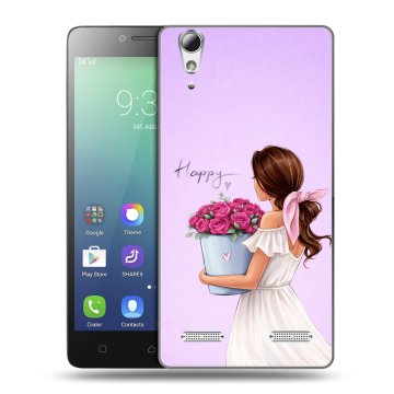 Силиконовый чехол на Lenovo A6010 с принтом женский Силиконовый чехол на Lenovo A6010 с принтом женский