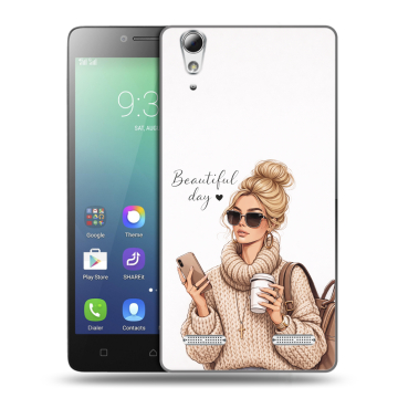 Силиконовый чехол на Lenovo A6010 с принтом женский Силиконовый чехол на Lenovo A6010 с принтом женский