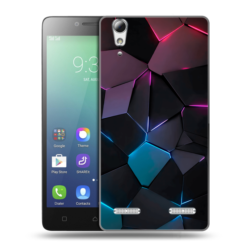 Силиконовый чехол на Lenovo A6010 с принтом Геометрия неона Силиконовый чехол на Lenovo A6010 с принтом Геометрия неона