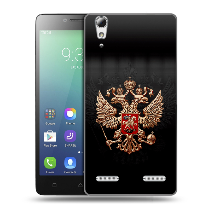 Силиконовый чехол на Lenovo A6010 с принтом Герб России Силиконовый чехол на Lenovo A6010 с принтом Герб России