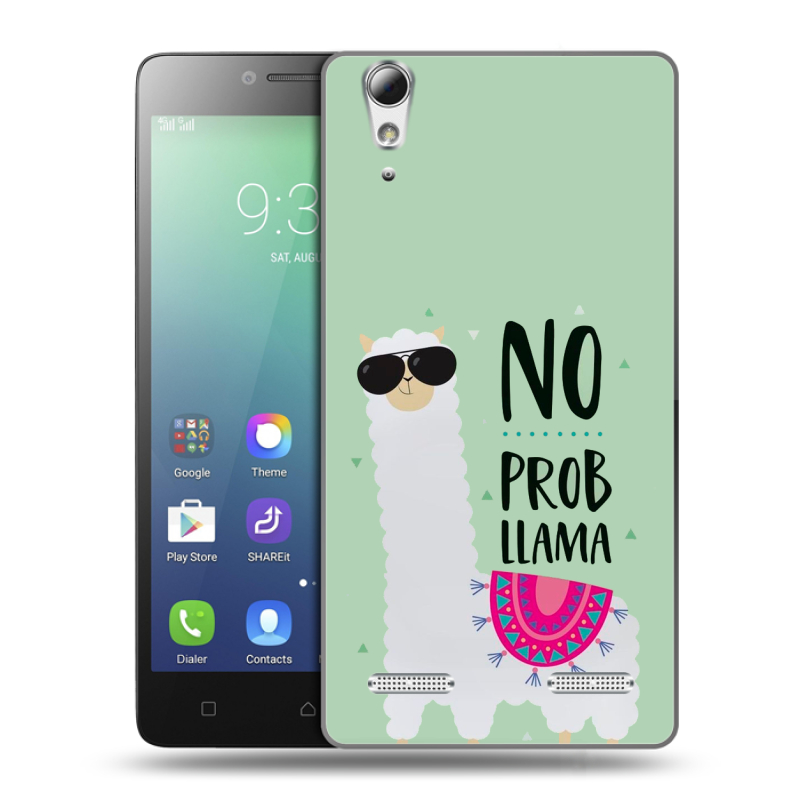 Силиконовый чехол на Lenovo A6010 с принтом Лама Силиконовый чехол на Lenovo A6010 с принтом Лама