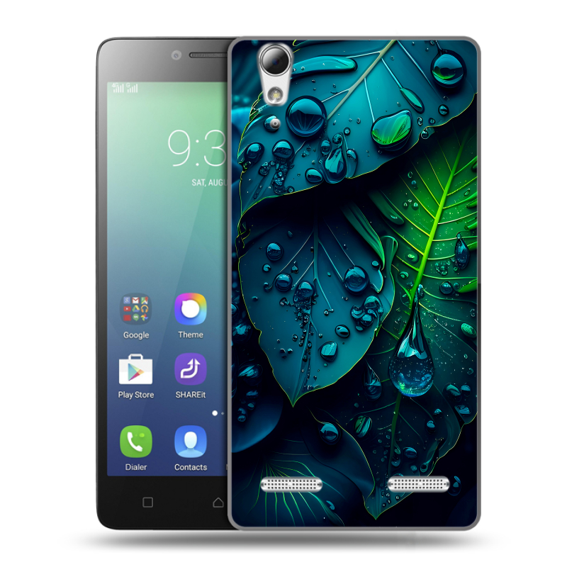 Силиконовый чехол на Lenovo A6010 с принтом Листья Силиконовый чехол на Lenovo A6010 с принтом Листья