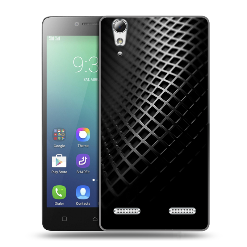 Силиконовый чехол на Lenovo A6010 с принтом Текстура металла Силиконовый чехол на Lenovo A6010 с принтом Текстура металла