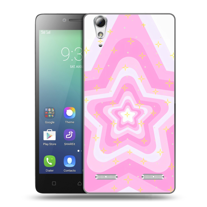 Силиконовый чехол на Lenovo A6010 с принтом Сердечки Силиконовый чехол на Lenovo A6010 с принтом Сердечки