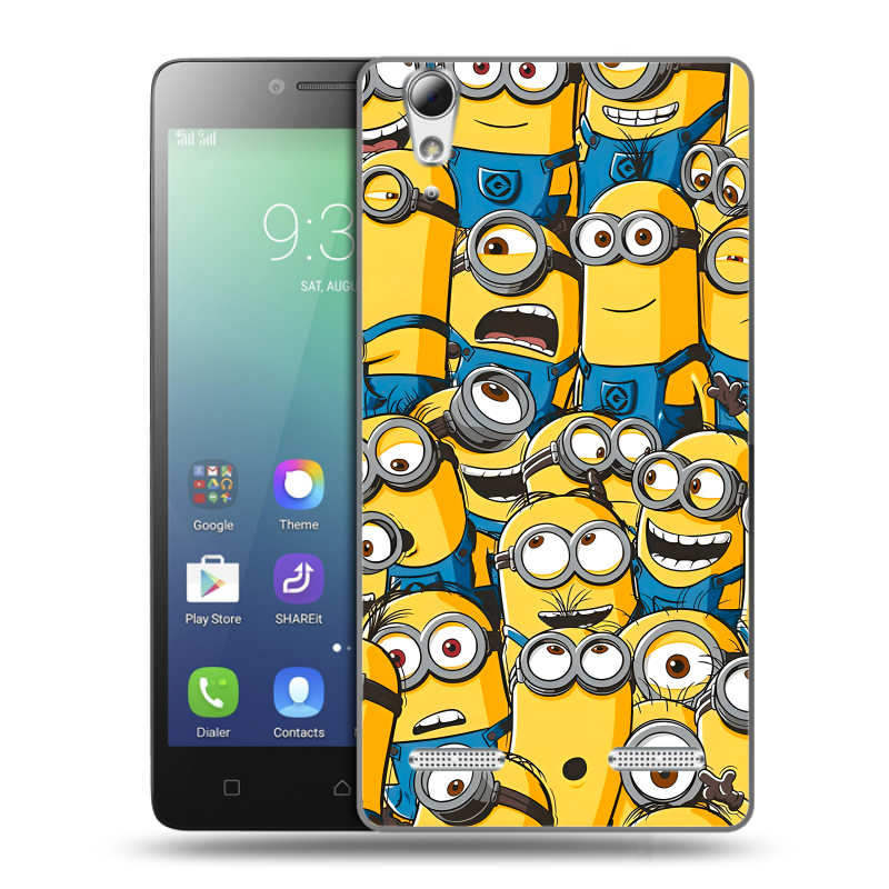 Силиконовый чехол на Lenovo A6010 с принтом Миньоны Силиконовый чехол на Lenovo A6010 с принтом Миньоны