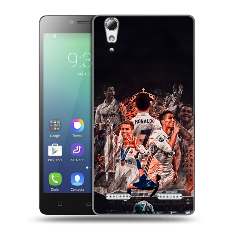 Силиконовый чехол на Lenovo A6010 с принтом Реал Роналдо Real Ronaldo Силиконовый чехол на Lenovo A6010 с принтом Реал Роналдо Real Ronaldo