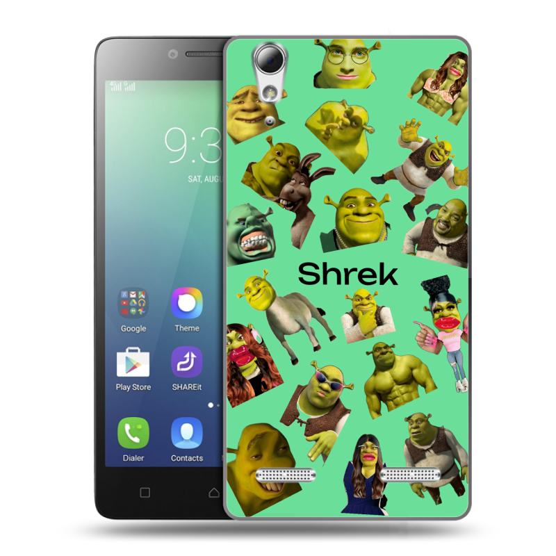 Силиконовый чехол на Lenovo A6010 с принтом Шрек Shrek Силиконовый чехол на Lenovo A6010 с принтом Шрек Shrek