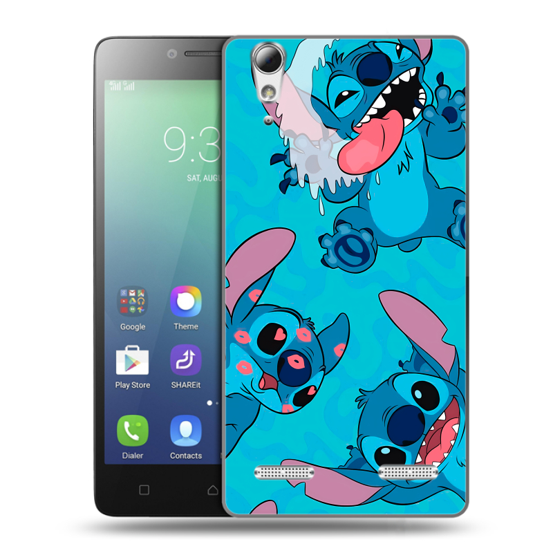 Силиконовый чехол на Lenovo A6010 с принтом Лило и Стич Силиконовый чехол на Lenovo A6010 с принтом Лило и Стич