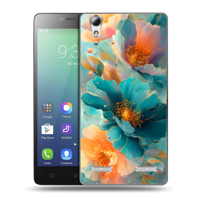 Силиконовый чехол на Lenovo A6010 с принтом Цветы Силиконовый чехол на Lenovo A6010 с принтом Цветы