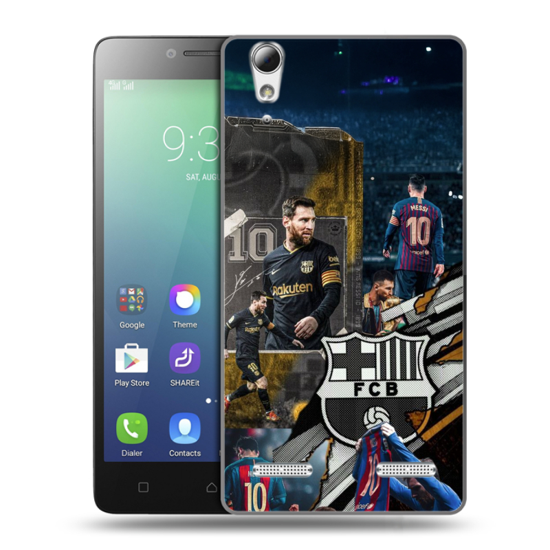 Силиконовый чехол на Lenovo A6010 с принтом Messi Barcelona Силиконовый чехол на Lenovo A6010 с принтом Messi Barcelona