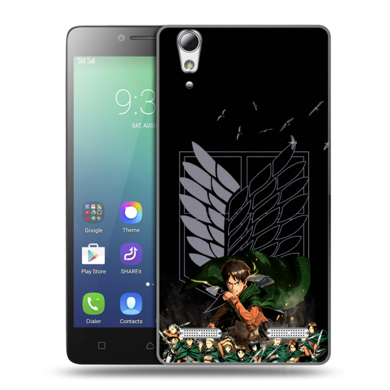Силиконовый чехол на Lenovo A6010 с принтом Атака титанов Силиконовый чехол на Lenovo A6010 с принтом Атака титанов