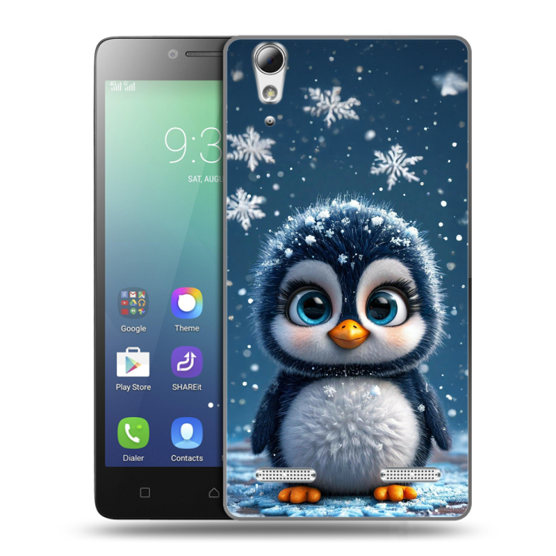 Силиконовый чехол на Lenovo A6010 с принтом Новый год Силиконовый чехол на Lenovo A6010 с принтом Новый год