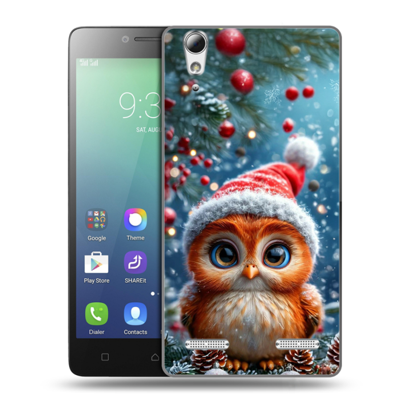 Силиконовый чехол на Lenovo A6010 с принтом Новый год Силиконовый чехол на Lenovo A6010 с принтом Новый год
