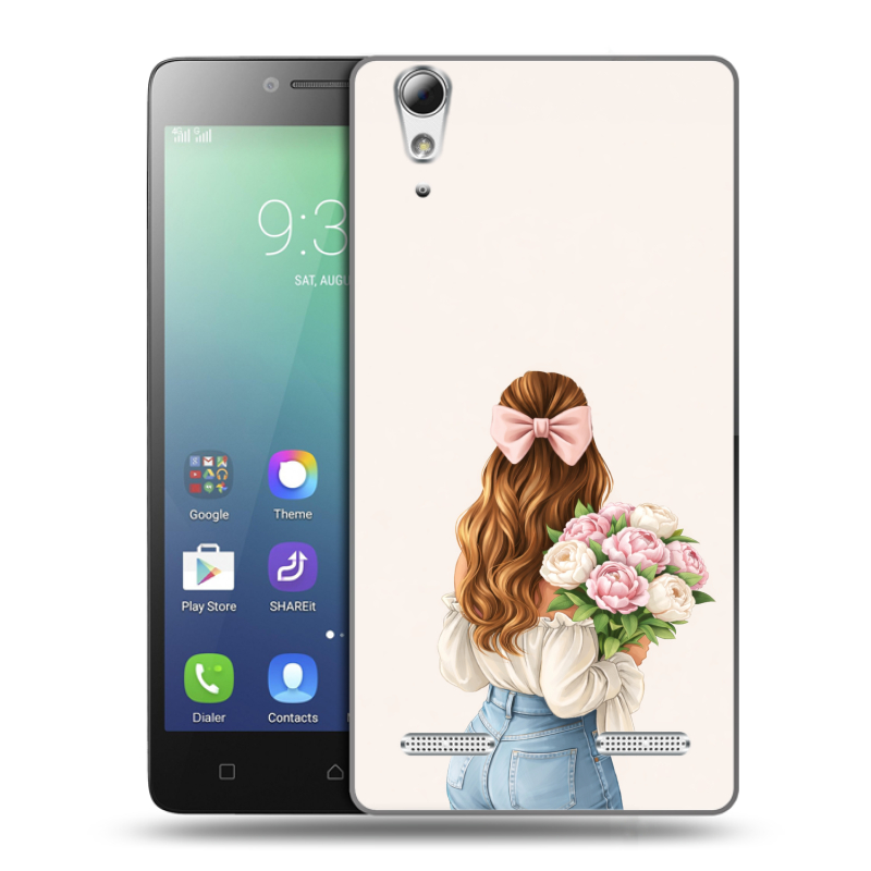 Силиконовый чехол на Lenovo A6010 с принтом женский Силиконовый чехол на Lenovo A6010 с принтом женский