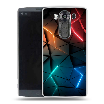 Силиконовый чехол на LG V10 с принтом Абстракция неон Силиконовый чехол на LG V10 с принтом Абстракция неон