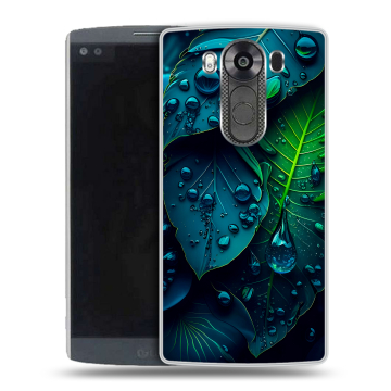 Силиконовый чехол на LG V10 с принтом Листья Силиконовый чехол на LG V10 с принтом Листья
