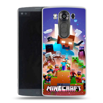 Силиконовый чехол на LG V10 с принтом Майнкрафт Minecraft Силиконовый чехол на LG V10 с принтом Майнкрафт Minecraft