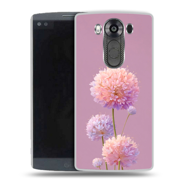 Силиконовый чехол на LG V10 с принтом Цветы Силиконовый чехол на LG V10 с принтом Цветы