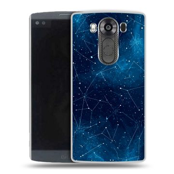 Силиконовый чехол на LG V10 с принтом Космос звезды Силиконовый чехол на LG V10 с принтом Космос звезды
