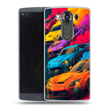 Силиконовый чехол на LG V10 с принтом Тачки Силиконовый чехол на LG V10 с принтом Тачки