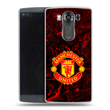 Силиконовый чехол на LG V10 с принтом Manchester United Силиконовый чехол на LG V10 с принтом Manchester United