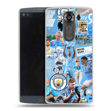 Силиконовый чехол на LG V10 с принтом Man City Манчестер Сити Силиконовый чехол на LG V10 с принтом Man City Манчестер Сити