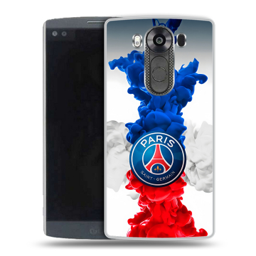 Силиконовый чехол на LG V10 с принтом PSG ПСЖ Силиконовый чехол на LG V10 с принтом PSG ПСЖ