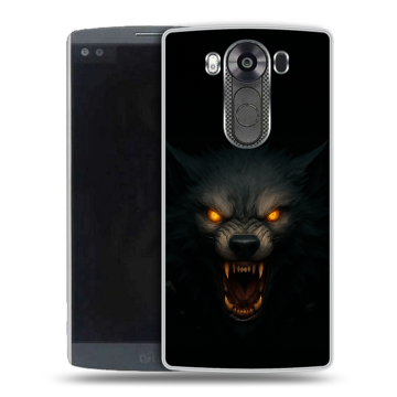 Силиконовый чехол на LG V10 с принтом Волк Силиконовый чехол на LG V10 с принтом Волк