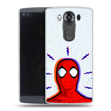 Силиконовый чехол на LG V10 с принтом Spiderman Человек паук Силиконовый чехол на LG V10 с принтом Spiderman Человек паук