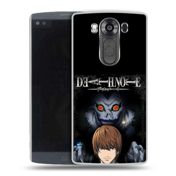 Силиконовый чехол на LG V10 с принтом Death note Тетрадь смерти Силиконовый чехол на LG V10 с принтом Death note Тетрадь смерти