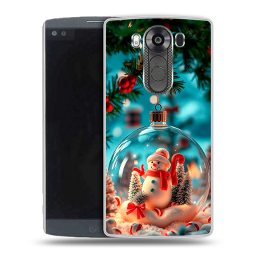 Силиконовый чехол на LG V10 с принтом Новый год Силиконовый чехол на LG V10 с принтом Новый год