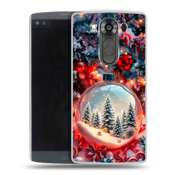 Силиконовый чехол на LG V10 с принтом Новый год Силиконовый чехол на LG V10 с принтом Новый год