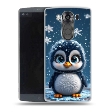 Силиконовый чехол на LG V10 с принтом Новый год Силиконовый чехол на LG V10 с принтом Новый год